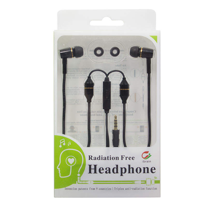 ibrain Air Tube Headphones Air Tube Earbuds with Patented Technology  Airtube Headset with Microphone & Volume Control Airtube Headphones for a  Safe