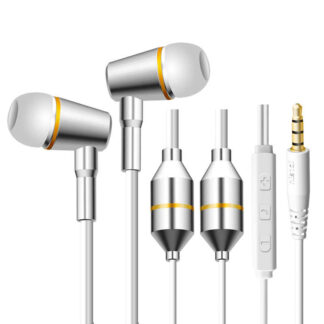 White Ibrain EMF radiation free headphones