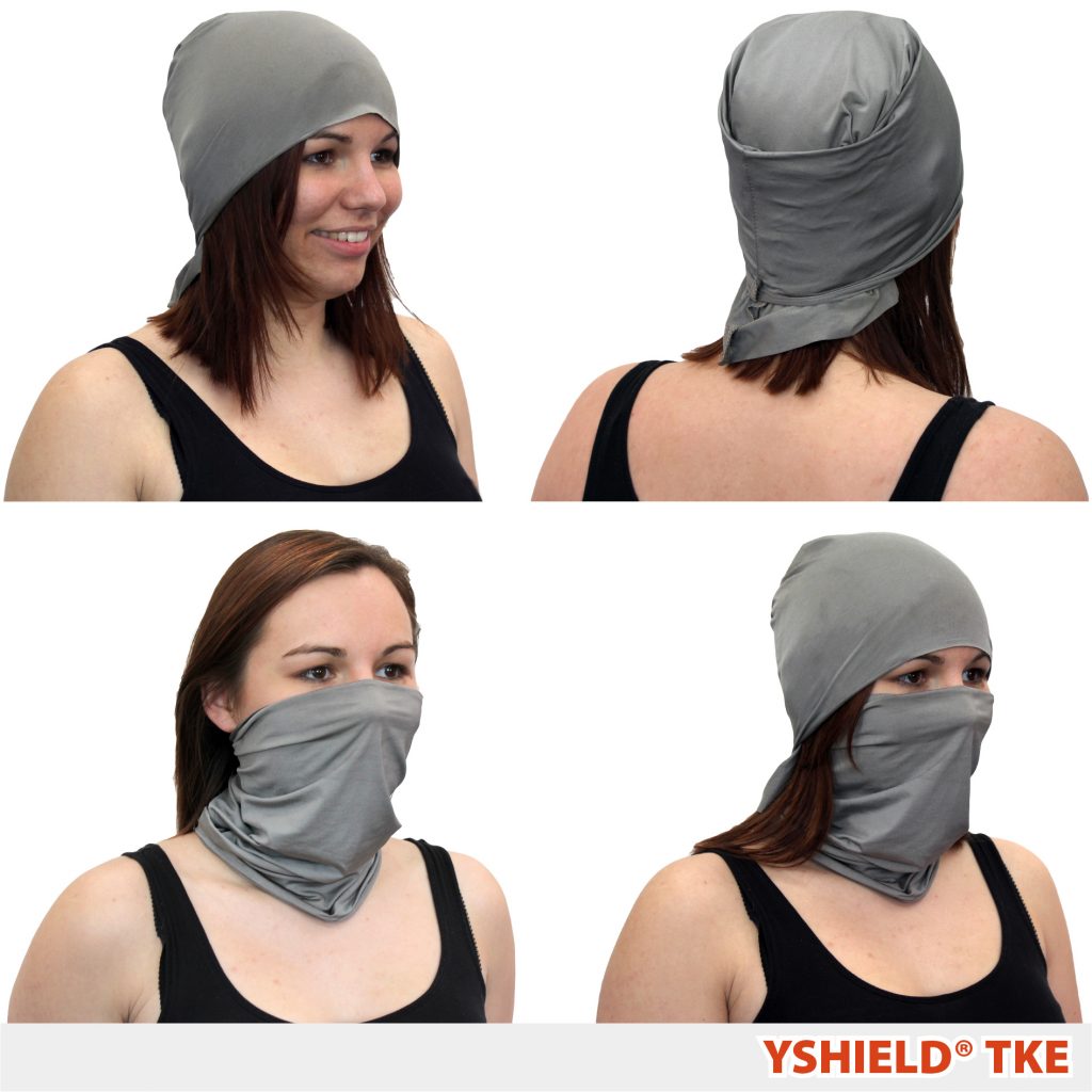 YSHIELD® Shielding headgear/Silver-Elastic - Electro Smog Shielding