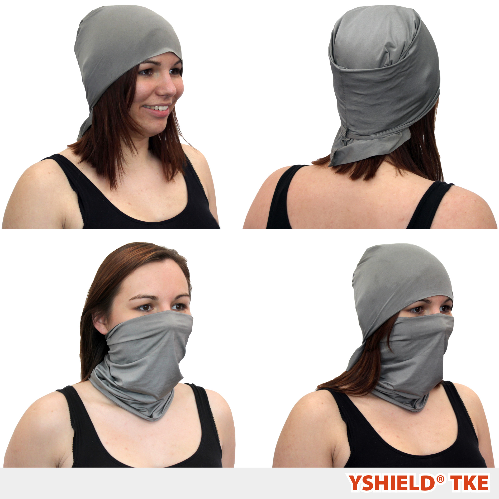 EMF Shielding headgear  Silver-Elastic fabric 